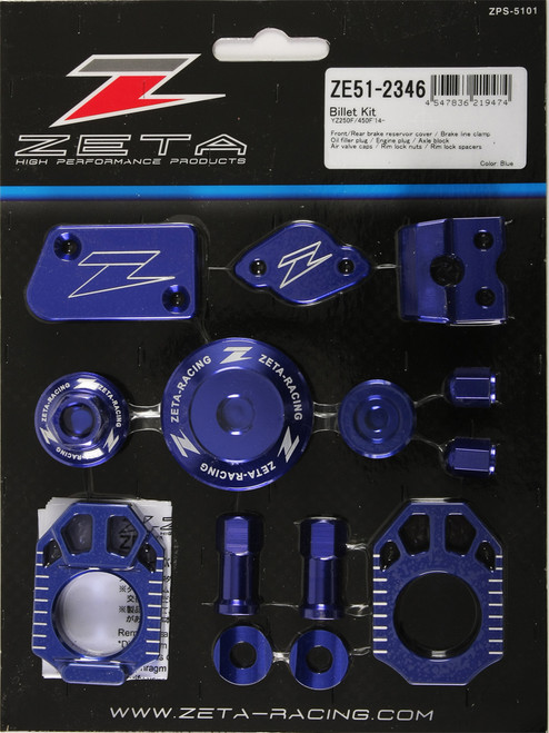 Billet Kit Yamaha Blue ZE51-2346