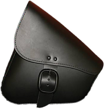 Leather Swingarm Bag Black W/Matte Black Buckle 59893-00