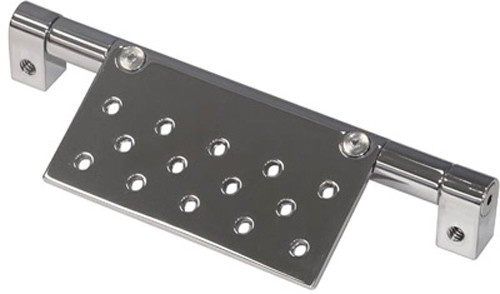 Tag Bracket Undertail Chrome Universal Hinge Style
