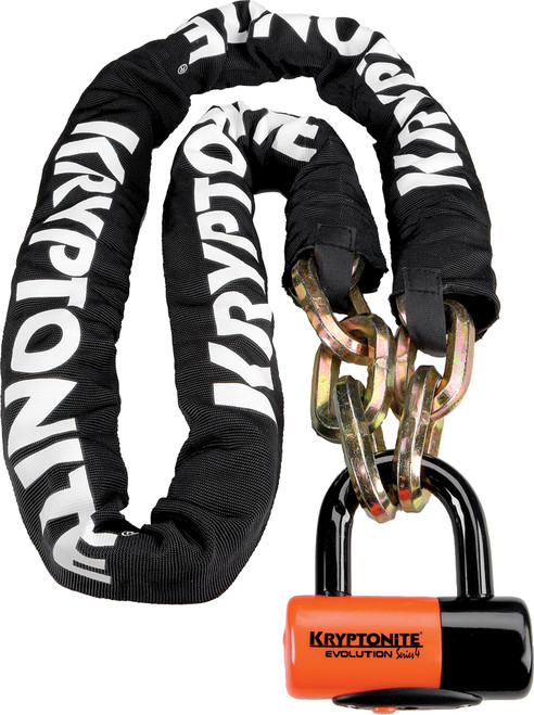 New York Chain W/Evolution Series 4 Disc Lock 3' 3" New York Chain W/Evolution Series 4 Disc Lock 3' 3"