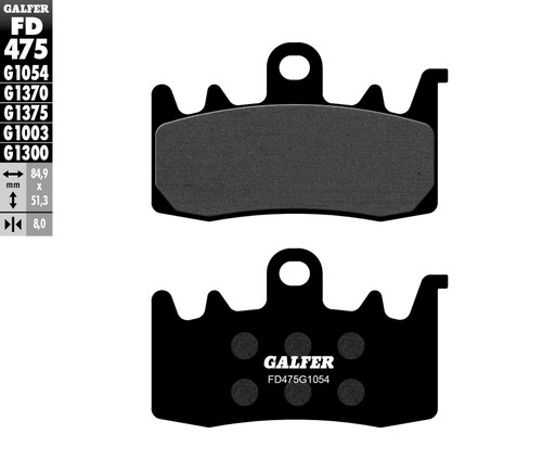 Brake Pads Semi Metallic Fd475g1054