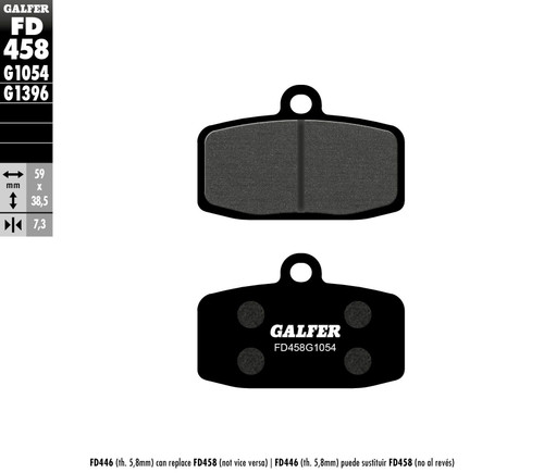 Brake Pads Semi Metallic Fd458g1054