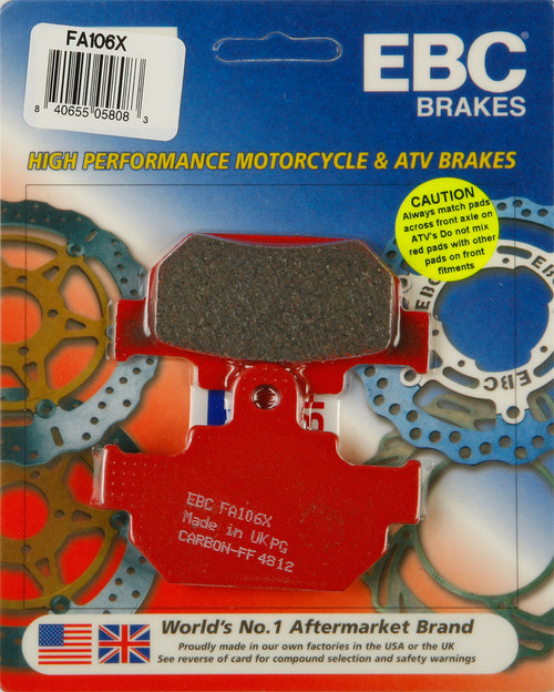 Brake Pads Fa106x Carbon X Series Brake Pads Fa106x Carbon X Series