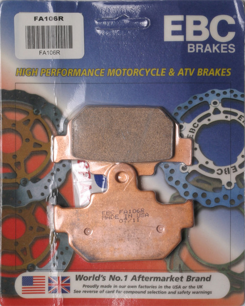 Brake Pads Fa106r Sintered R Series Brake Pads Fa106r Sintered R Series