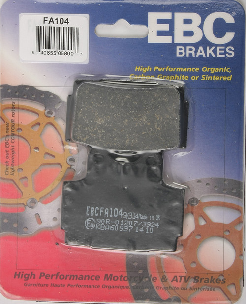 Brake Pads Fa104 Organic Brake Pads Fa104 Organic