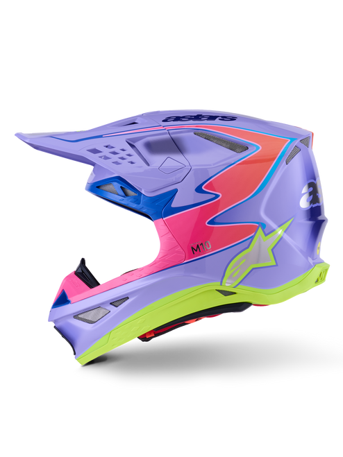 S M10 Jett Lawrence R01 Helmet Purp/Pnk Fluo/Ylw Fluo Gls Xs S M10 Jett Lawrence R01 Helmet Purp/Pnk Fluo/Ylw Fluo Gls Xs