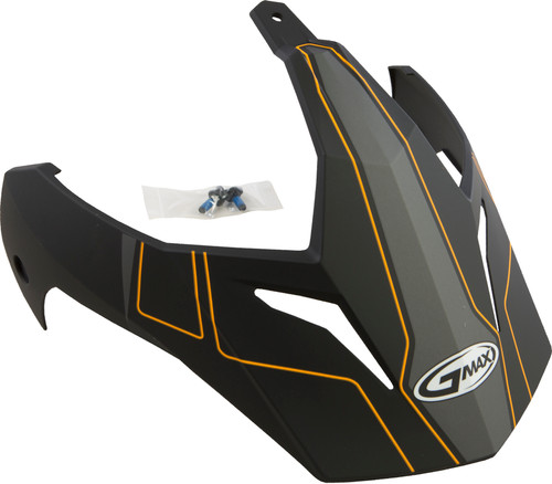 Visor W/Screws Expedition Matte Black/Hi Vis Orang Gm 11 Visor W/Screws Expedition Matte Black/Hi Vis Orang Gm 11