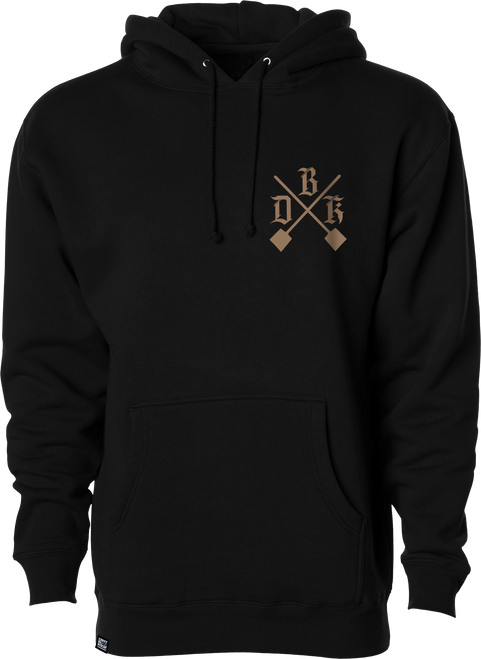 Camo Shovels Hoodie Black Lg