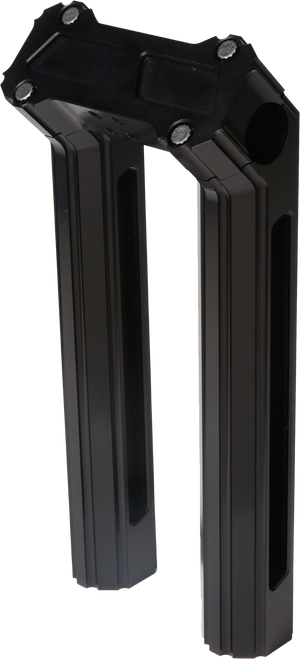 H/D Billet Risers 10" Black Kickback