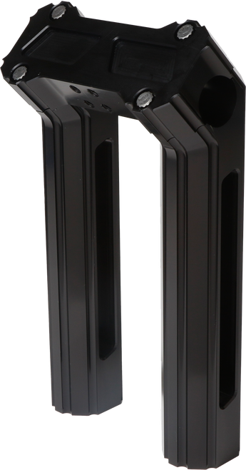 H/D Billet Risers 8" Black Kickback