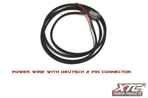 9' 14 Ga. Power Wire To 2 Pin Deutsch Connector 9' 14 Ga. Power Wire To 2 Pin Deutsch Connector