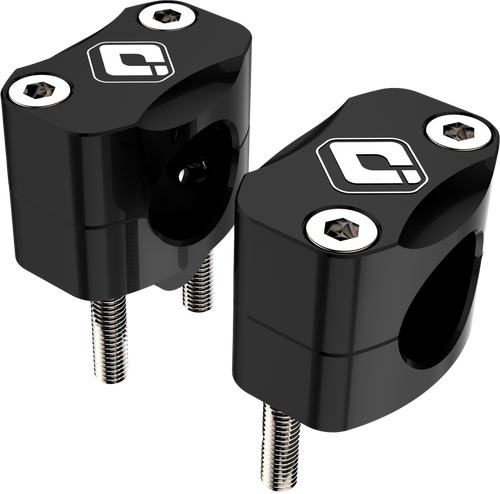 Bar Adapters 7/8" To 1 1/8" 15mm Rise Black Bar Adapters 7/8" To 1 1/8" 15mm Rise Black