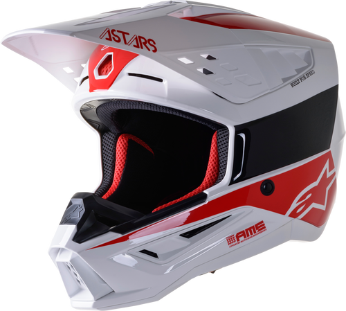 S M5 Bond Helmet White/Red Glossy Xl
