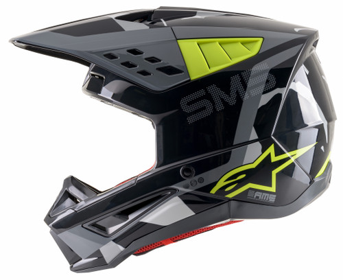 S M5 Rover Helmet Anthracite/Yel Fluo/Camo Md S M5 Rover Helmet Anthracite/Yel Fluo/Camo Md