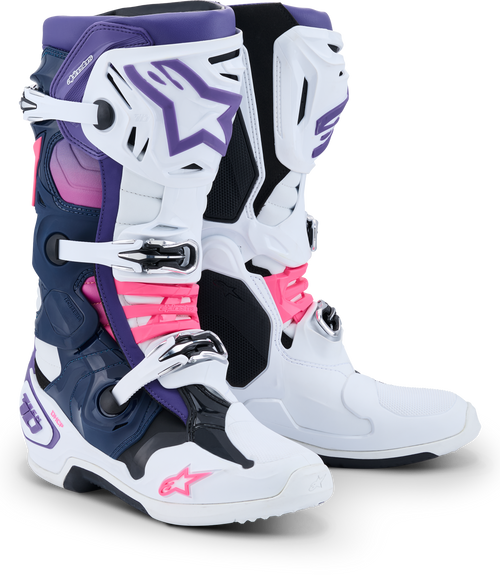 Tech 10 Wht/Violet/Nvy Bl/Pnk Fl 10