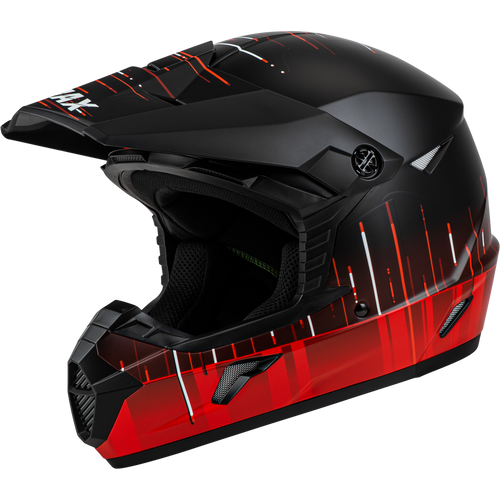 Mx 46 Frequency Off Road Helmet Matte Black/Red Xs