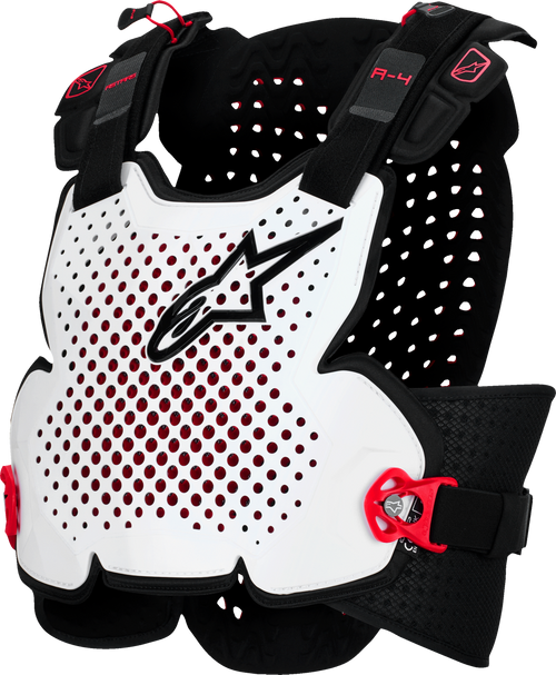 A 4 Plasma Chest Protector Blk/Red/Wht Md/Lg A 4 Plasma Chest Protector Blk/Red/Wht Md/Lg