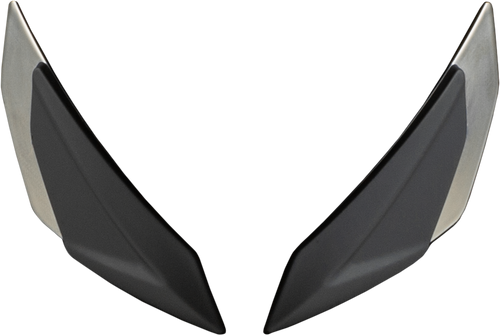 Sentinel Front Side Vents Pair Charcoal Chrome Sentinel Front Side Vents Pair Charcoal Chrome