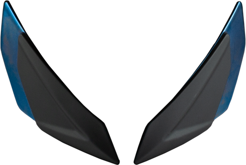 Sentinel Front Side Vents Pair Blue Chrome Sentinel Front Side Vents Pair Blue Chrome
