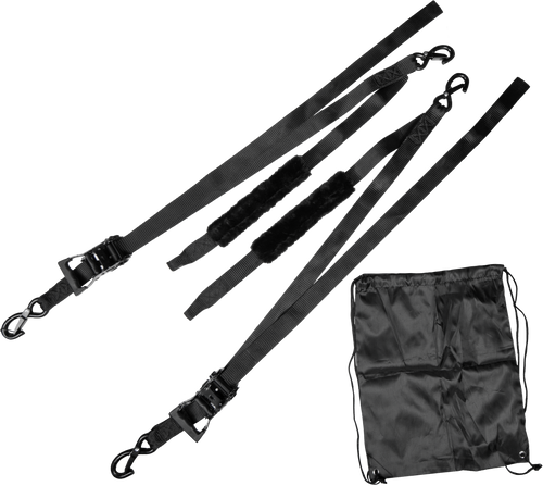 Tow Strap W/ 1/5" Shackle Black 1/Pk