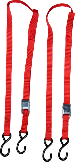 1" X 6' Tie Down Soft Tie Red 2/Pk
