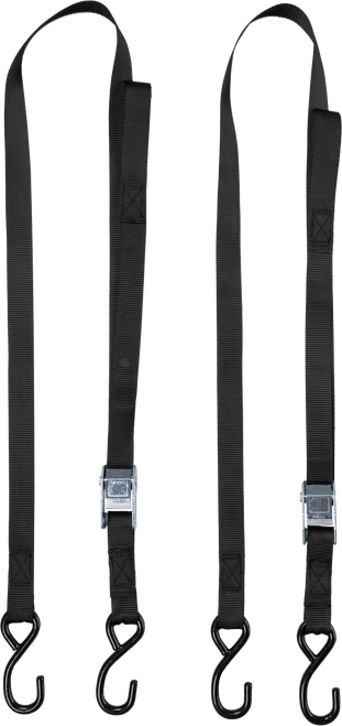 1" X 6' Tie Down Soft Tie Black 2/Pk