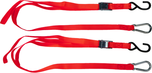 1" X 6' Tie Down Red 2/Pk