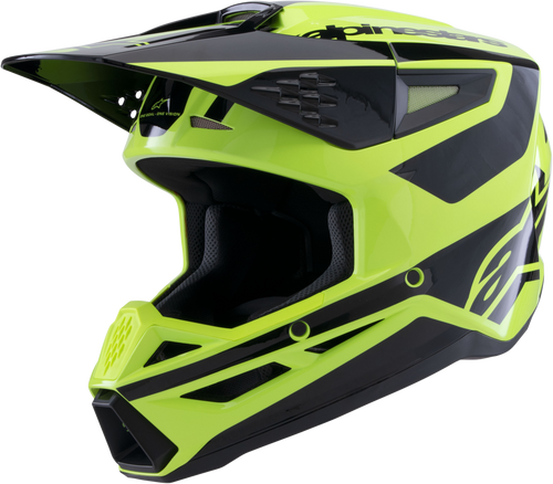Sm3 Heat Helmet Yellow Fluo/Black Glossy Md