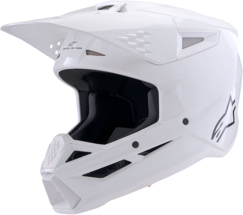 Sm3 Solid Helmet White Glossy 2x