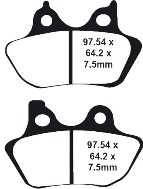 Profiled Brake Pad X+ Fr/Rr Except 200 Mm Tire Profiled Brake Pad X+ Fr/Rr Except 200 Mm Tire