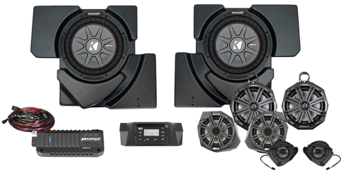 8 Speaker Plug And Play Kit W/ 8" Cage Pods Kicker 8 Speaker Plug And Play Kit W/ 8" Cage Pods Kicker
