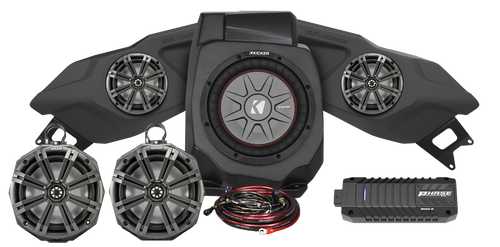 5 Speaker Plug And Play Kit W/ 8" Cage Pods Kicker Ride Co 5 Speaker Plug And Play Kit W/ 8" Cage Pods Kicker Ride Co
