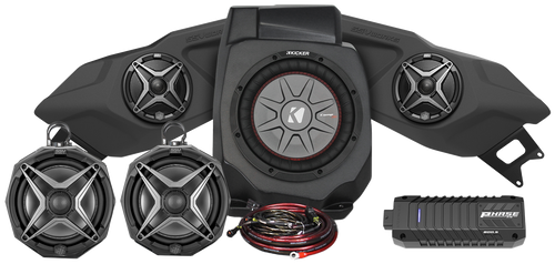 5 Speaker Plug And Play Kit W/ 8" Cage Pods Ride Command 5 Speaker Plug And Play Kit W/ 8" Cage Pods Ride Command