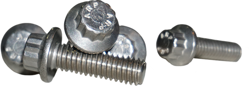 12 Point Rear Rotor Bolts Machined Finish  3/8 16x1