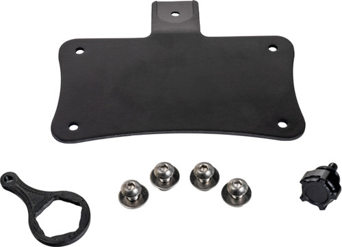 Laydown License Plate Mount Black