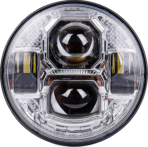 5 3/4" Led Headlight Rugged Ultra View Chrome