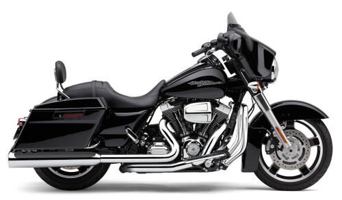 4.5" Powrflo Round Slip Ons Chrome Flh/Flt 17 22