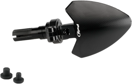 Handlebar End Folding Mirror Left Black