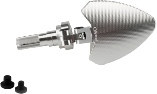 Handlebar End Folding Mirror Right Silver