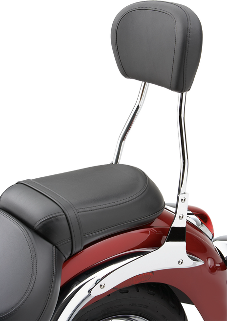 Std Round Sissy Bar W/Pad Chrome Yam V Star 1100 99 09