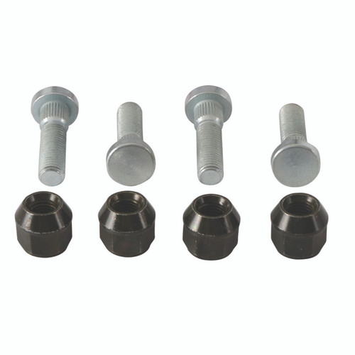 QuadBoss 09-13 Kawasaki KVF650 Brute Force 4x4i Front Wheel Stud & Nut Kit