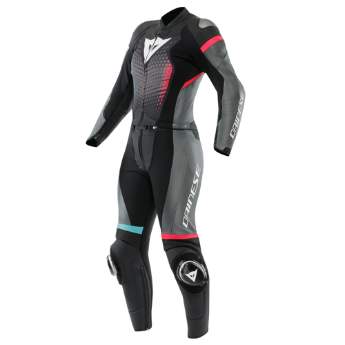 Dainese Fulminea 2PC Leather Suit Black/Anthracite/White Size - 50