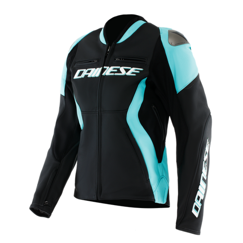 Dainese Racing 5 Leather Jacket Black/Water Womens Size - 40