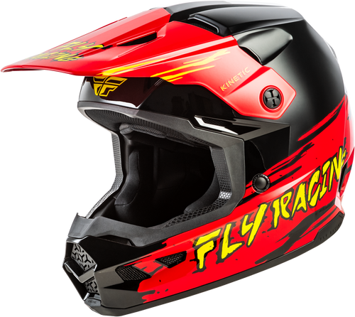 Youth Kinetic Surge Helmet Black/Red/Yellow Ys