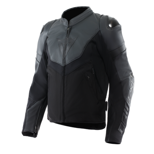 Dainese Iperattiva Leather-Tex Jacket Black/Black Size - 62