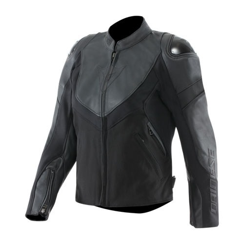 Dainese Iperattiva Leather-Tex Jacket Black/Black Womens Size - 42