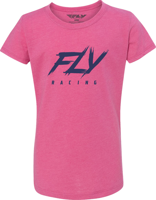 Girl's Fly Edge Tee Pink Yl