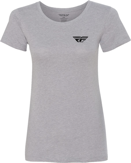 Women's Fly Pulse Tee Grey Sm