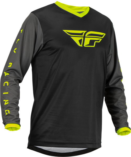 F 16 Jersey Black/Grey/Hi Vis Lg