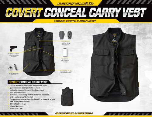 Silent Seller Conceal Vest 8.5 X 11 (20 Ct.) Silent Seller Conceal Vest 8.5 X 11 (20 Ct.)